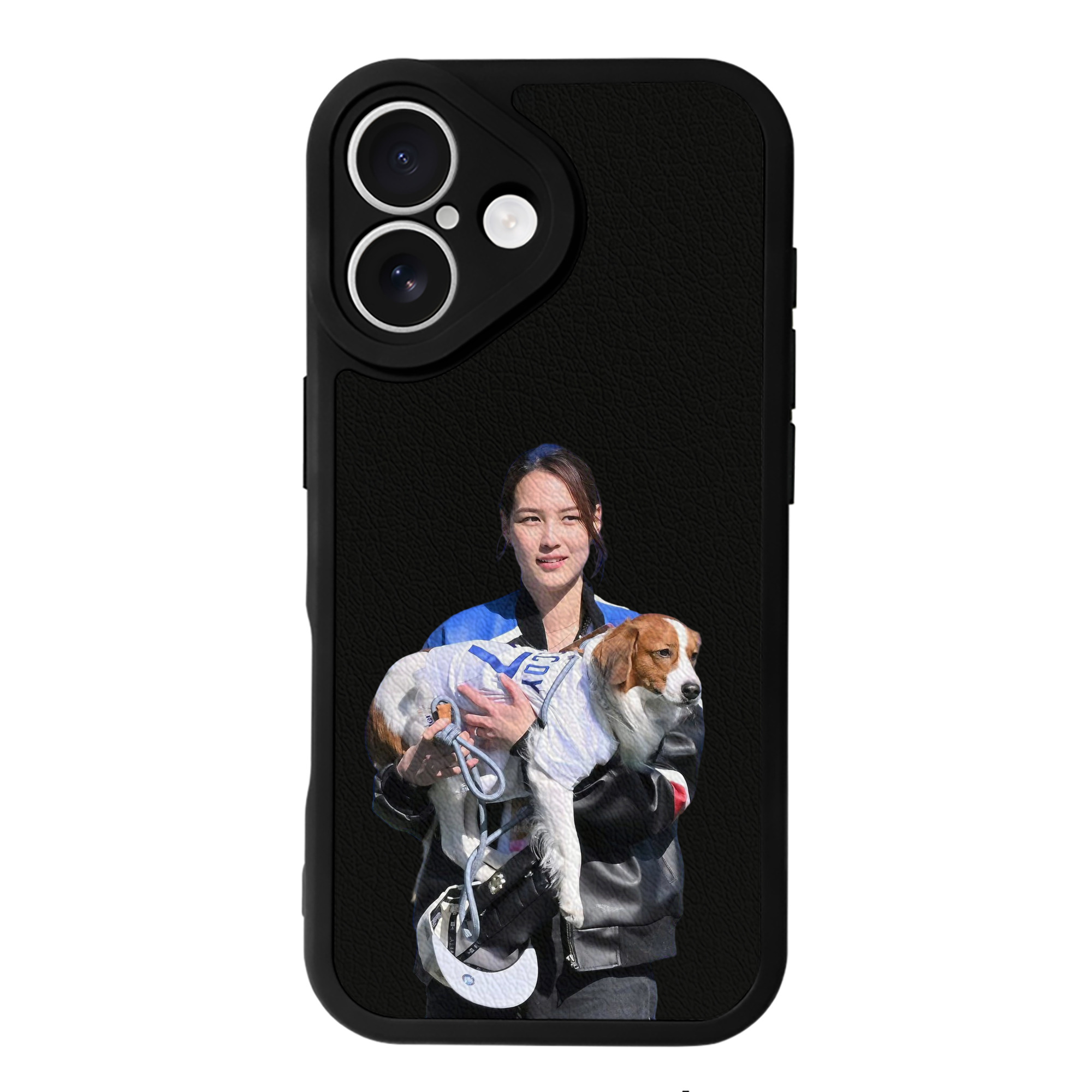  IPhone 16 Silicone Leather Case – UV Print, Lambskin Texture – Perfect Fit, Wireless Charging Compatible, Scratch Resistant, Precise Cutouts – Stylish Protection For IPhone 16